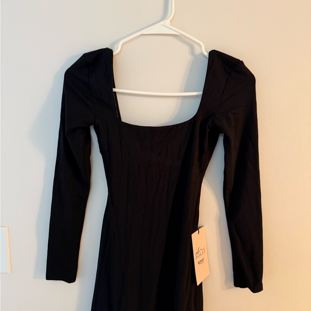 Aritzia Black Long Sleeve Dress